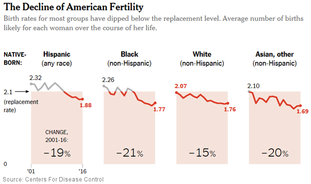 Decline of American Fertility