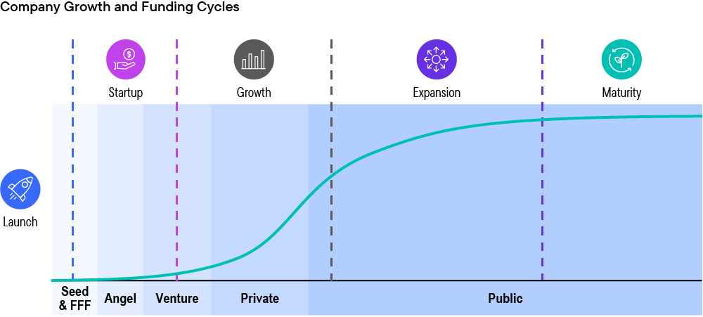 Co. growth and funding cycles