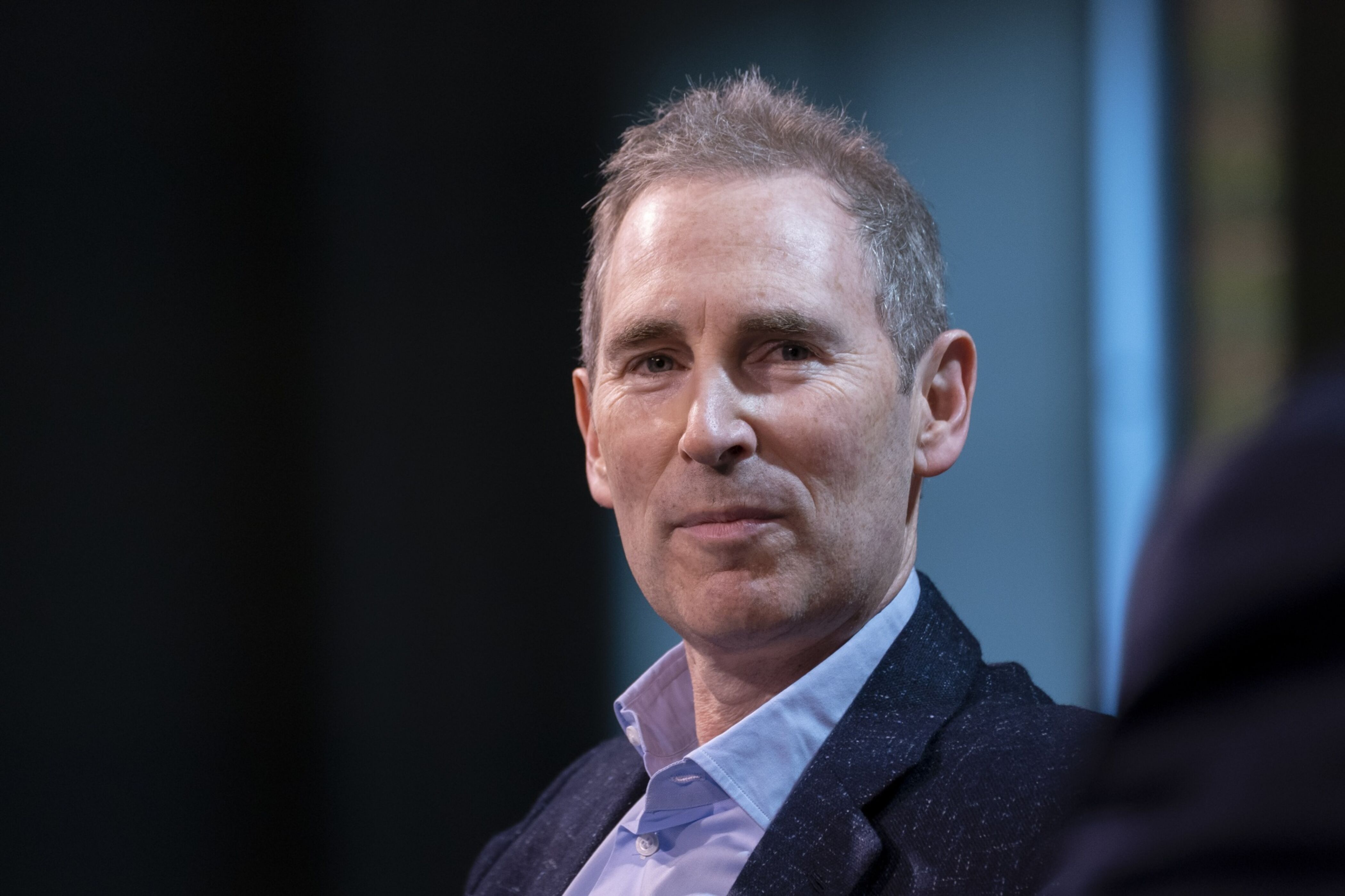 Andy Jassy, chief executive officer of Amazon.Com Inc., during the GeekWire Summit in Seattle, Washington, U.S., on Tuesday, Oct. 5, 2021. The GeekWire Summit brings together business, tech and community leaders for discussions about the future. Photographer David RyderBloomberg