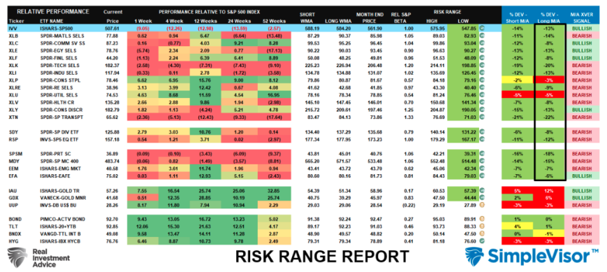 risk range report