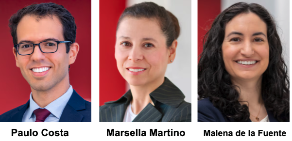 Paulo Costa, Marsella Martino, Malena de la Fuente