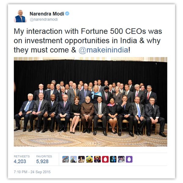Narendra Modi tweet
