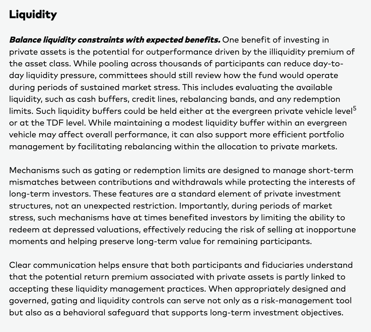 liquidity