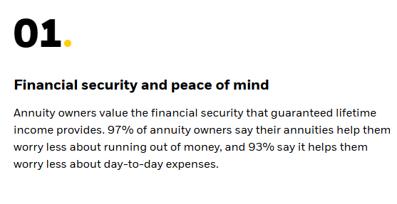Financial security and peace of mind